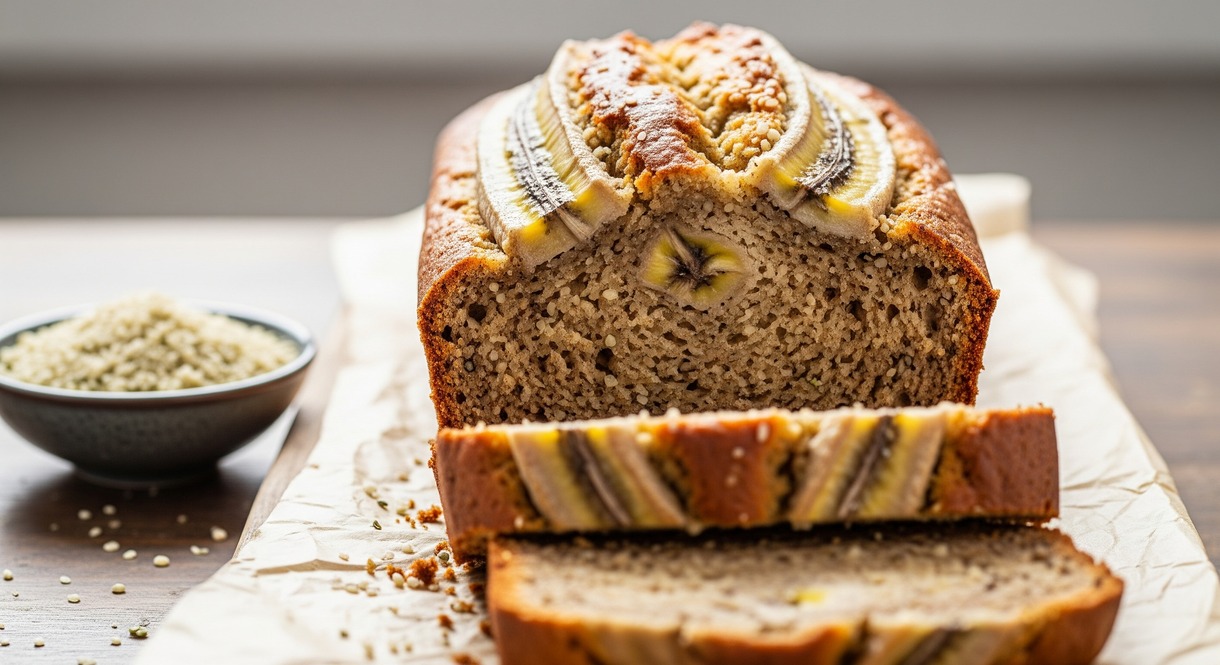 Pan de plátano con proteína de cáñamo: reinvéntate con esta receta vegana y nutritiva